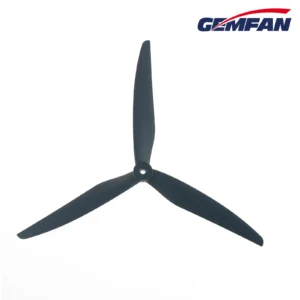 Gemfan 1050 Cinelifter Glass Fiber Nylon 3 Blade CW/CCW- Black (1 Pairs)