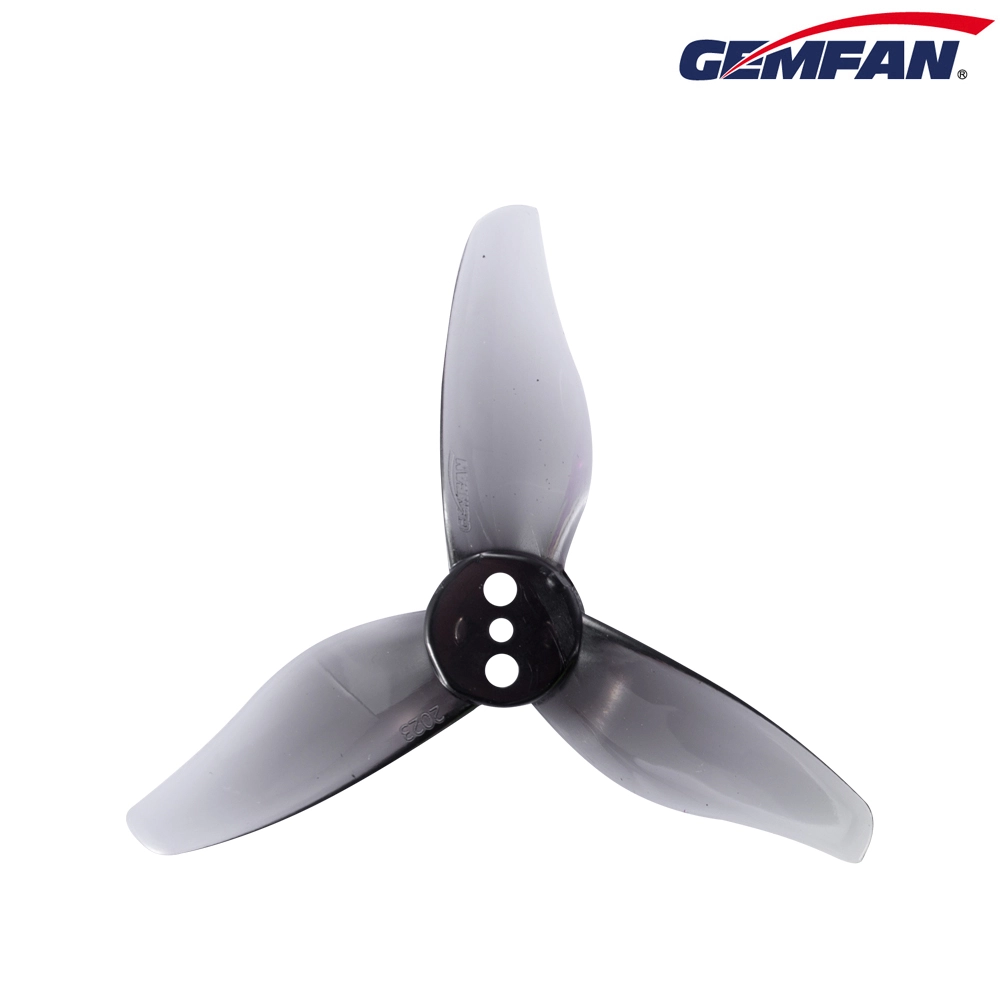 Gemfan 2023 Hurricane PC 3 Blade 1.5mm - Clear Gray (4 Pairs)