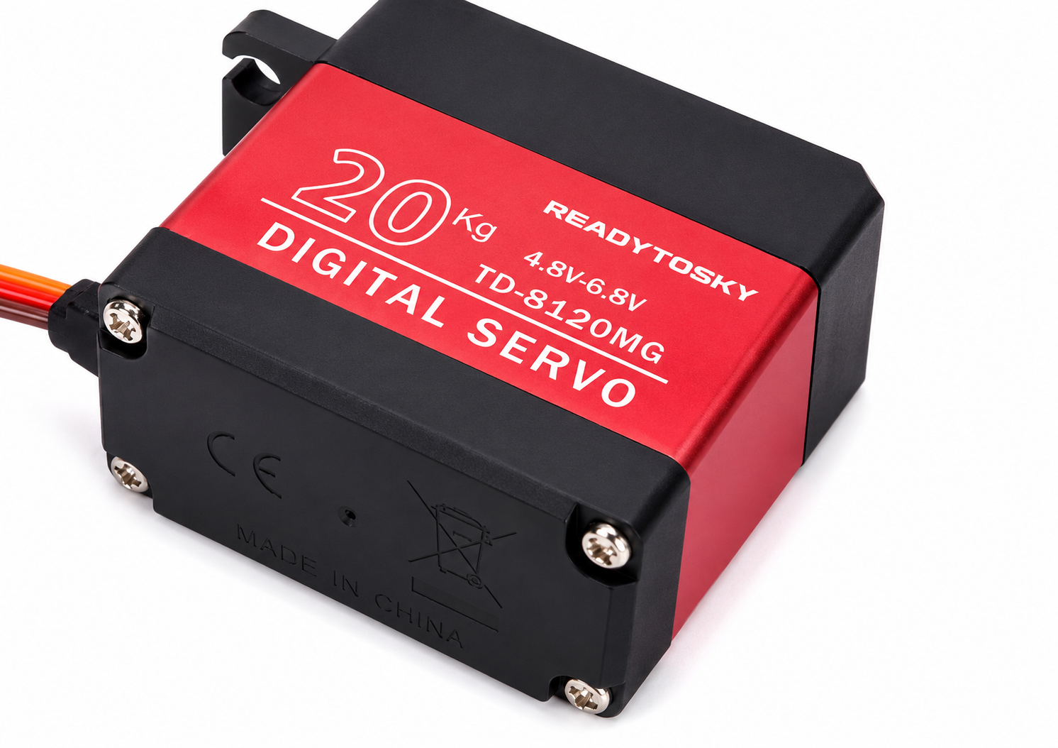 20KG Digital Servo with Aluminum Metal Gears 180° - Image 4