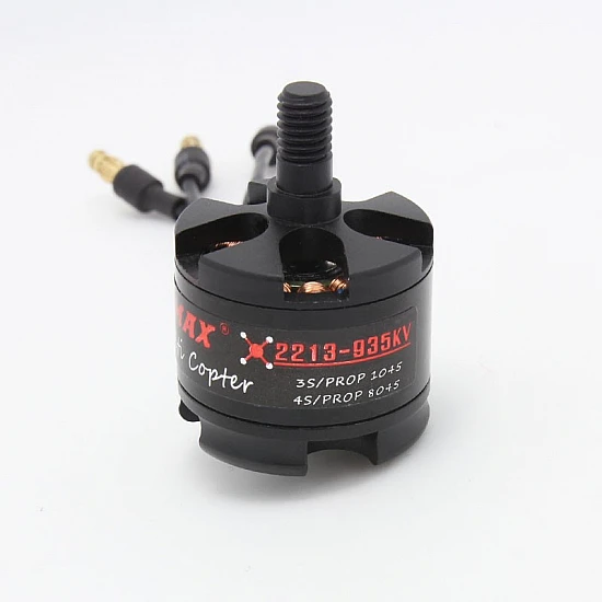 Emax MT2213 935KV Brushless DC Motor for Drone – Red Cap (CCW) With 1045 Propeller Combo - Image 2