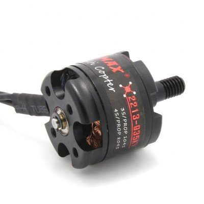 Emax MT2213 935KV Brushless DC Motor Black Cap (CW Motor Rotation) With Prop1045 Combo - Image 2