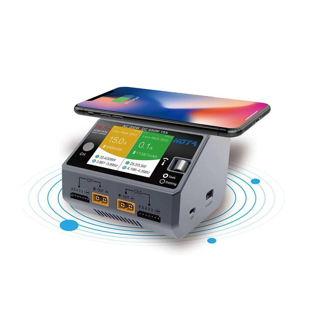 HOTA D6 Pro 325W, 1-6S Dual Channel AC/DC, Wireless Charging - Image 2